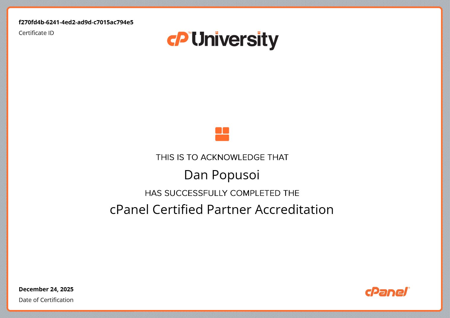 IPHOST Becomes cPanel Certified Partner: Ensuring Security and Performance Without Compromise!